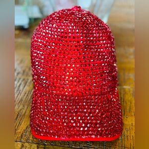 Red Bling Cap